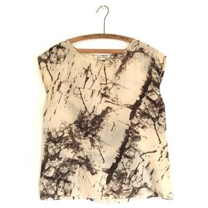 Silk Kenneth Cole Abstract Print Shell Tank Top